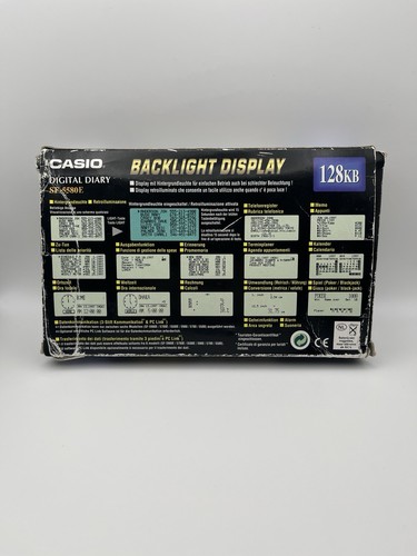 Casio Digital Diary SF-5580E 128KB - QWERTY Backlight Display - Bild 6 von 6