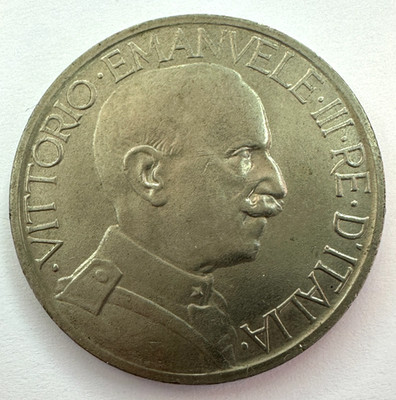 1923 R Italien 2 Lire Münze, Nickel, vz ca. Stempelglanz