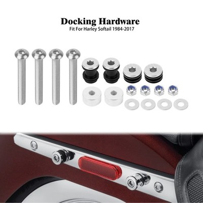 Detachable Sissy Bar Docking Hardware For Harley Softail Standard FXST 1984-2017