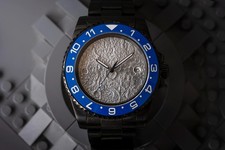 Orologio subacqueo mod personalizzato quadrante lunare - NH35 - cassa nera - 41 mm