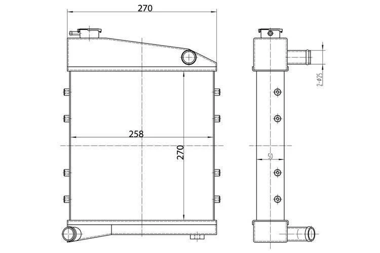 Radiatore da corsa Austin Mini Classic Cooper - Imagen 3 de 3