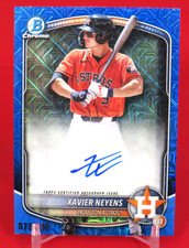 Xavier Neyens AUTO /150 Blue Mojo RC 2025 Bowman Chrome Draft