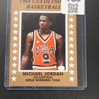 The Star Co. 1984-85 Star Michael Jordan #101 Gold Winning Team Card