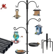 Bird Feeder Poles, Feeding Station 88 Inch Shepherds Hooks for 88 