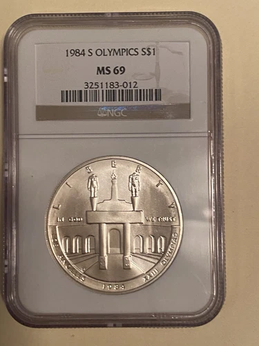 1984-S Olympics $1 Commemorative Silver Dollar NGC MS69