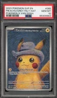 Pokemon Pikachu with Grey Felt Hat Van Gogh Full Art Promo SVP EN 085 PSA 10