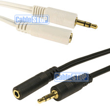 Image of 3.5mm Stereo Jack Extension 1m, 2m, 3m, 5m, 10m, Male to Female AUX Cable