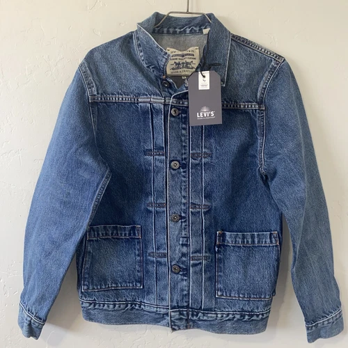Levi’s Made And Crafted LMC Type II Worn Trucker Jacket Yanger Sz S Organic NWT - product listing photo