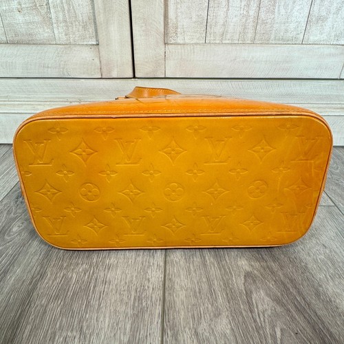 Louis Vuitton Houston Tote Jaune Passion Yellow/Orange Vernis Leather - Picture 9 of 19