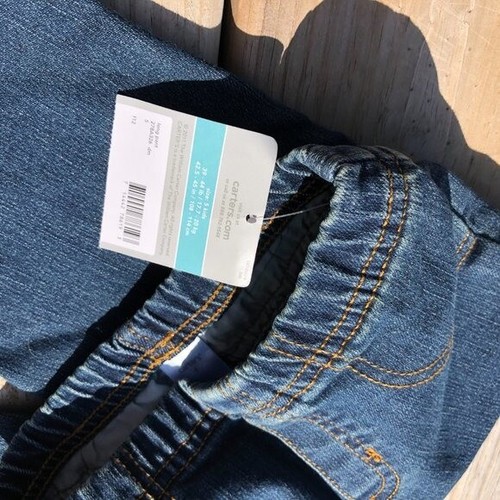Carters Playwear size 5 Pull on Pants Pant NWT Lot of 2 Pink Denim Jean Carter's - Picture 2 of 14