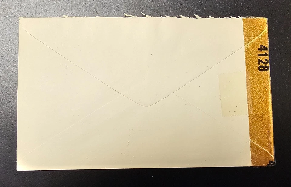 Guayana Británica 1943 Segunda Guerra Mundial Cubierta Examinada por 4128 Enviada a San Francisco California Foto 2 de 4