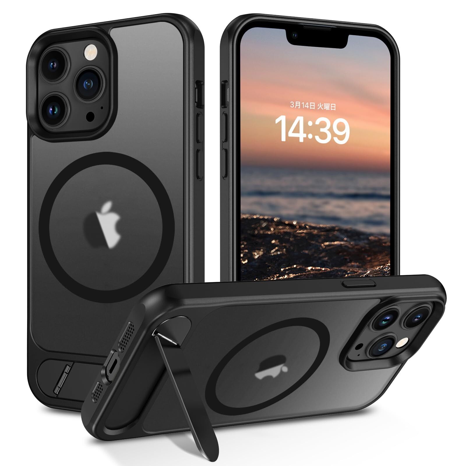 With Stand Strong MagSafe GUAGUA for iPhone 13Pro Case with Stand MagSafe C 928