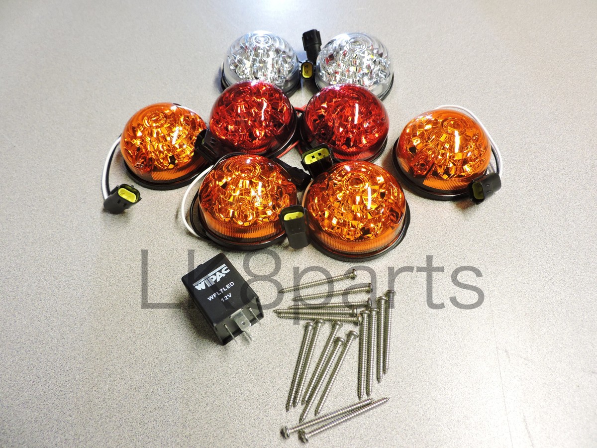 Land Rover Defender Britpart Wipac LED Upgrade Lamps Kit 73mm LED