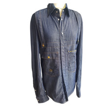 Vivienne Westwood X Lee Anglomania Denim Shirt Women's Large Embroidered Studs