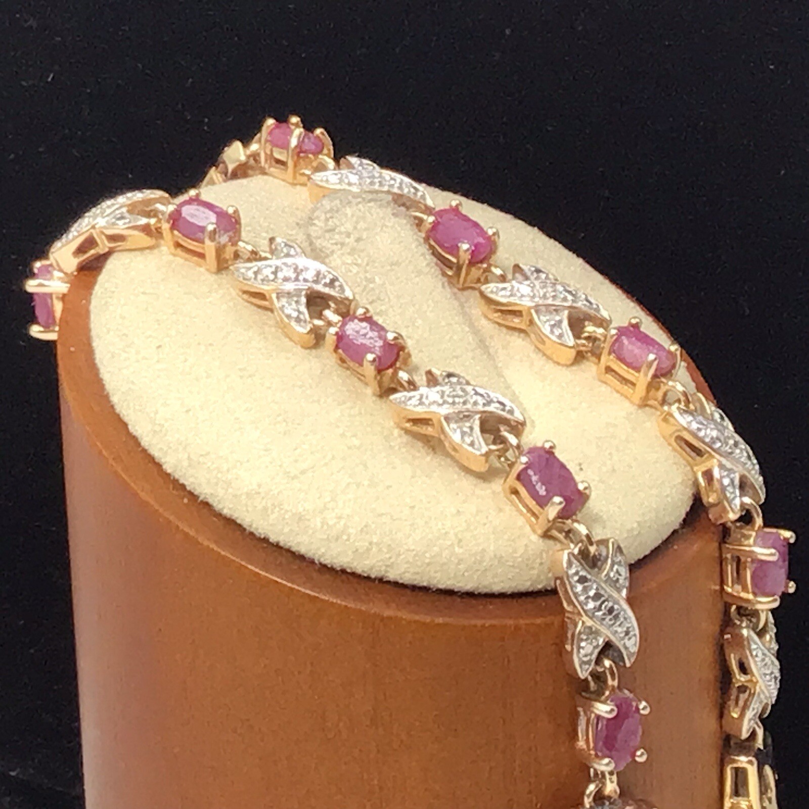 Ross Simons Gold Over Sterling Silver Ruby Bracel… - image 9