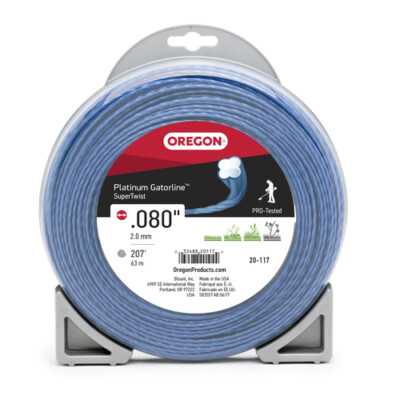 20-117 Oregon Supertwist Platinum Gatorline Trimmer Line 0.080'' 1/2 lb. Donut