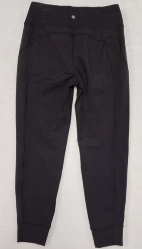 Athleta Mid Rise Rainier Jogger Pants in Black Large New - Picture 8 of 9