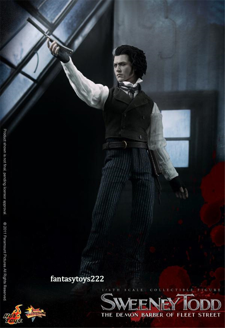 INSTOCK Hot Toys MMS149 1/6 Sweeney Todd Demon Barber Street