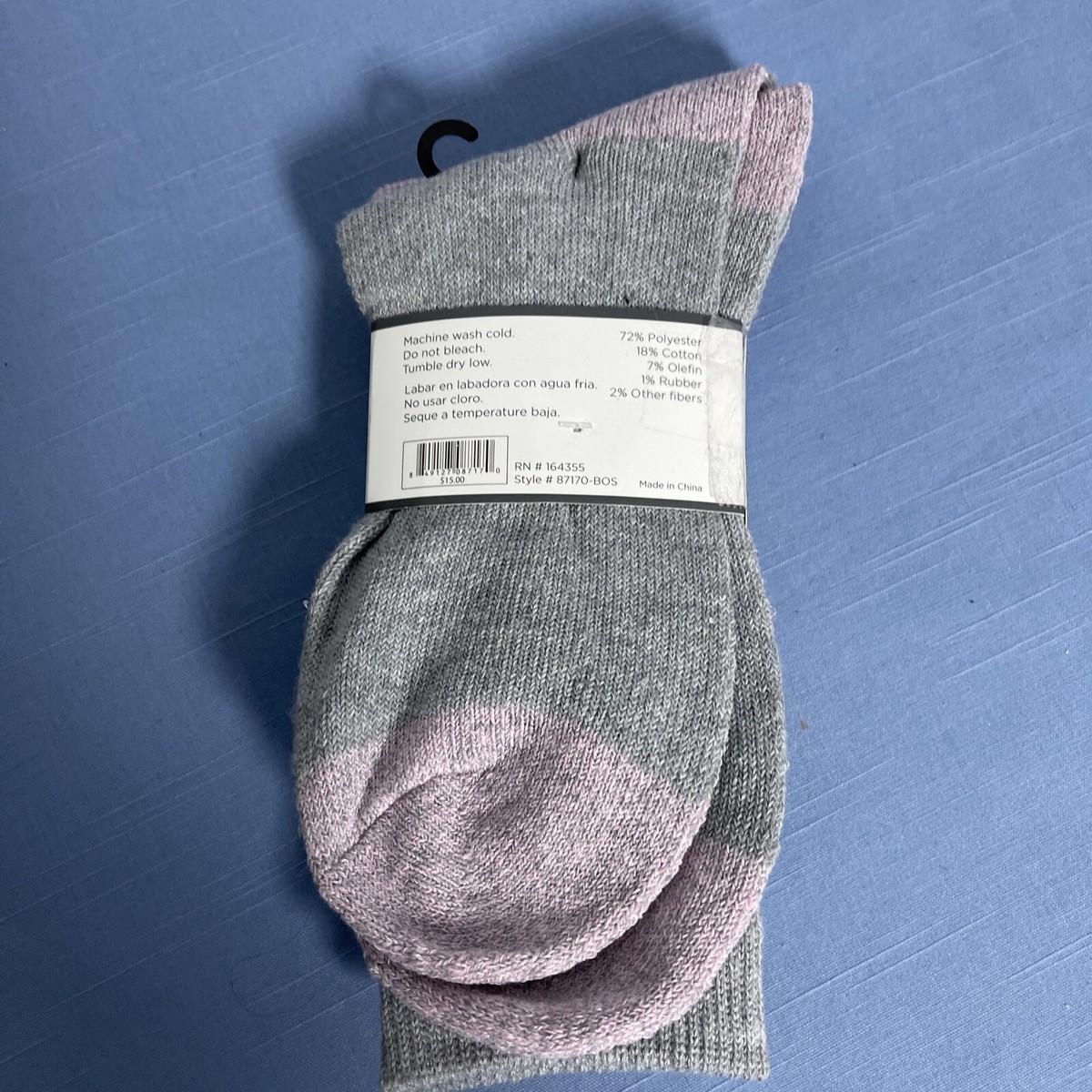 Ladies Boot Socks NWT pink And Gray. 2 Pair comfy Warm Soft | eBay