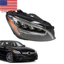 For 2019 2020 2021 Mercedes-Benz C300 C43 W205 Right Passenger LED Headlight