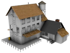 PLANS ONLY - Ezra's Feed & Seed HO Scale (1:87) Building Plans Model Railroad