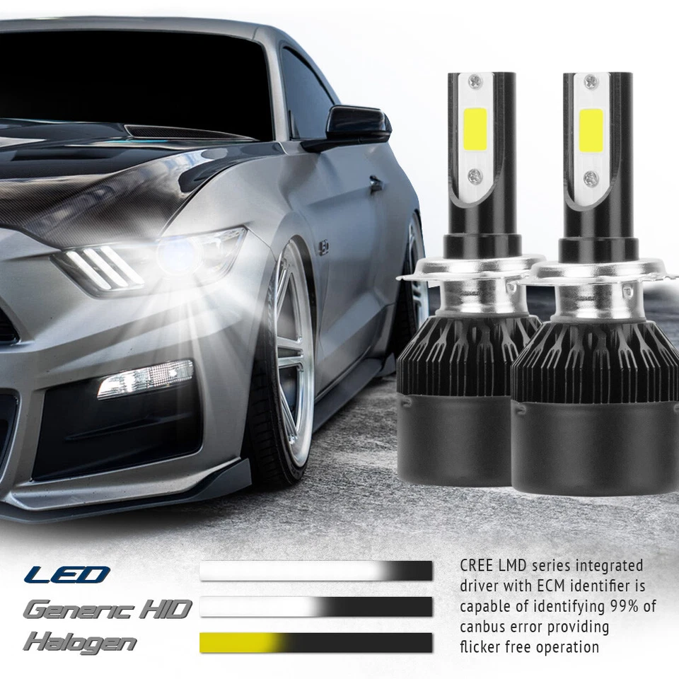 Kit de faróis XENTEC LED HID H7 branco para Mercedes-Benz R350 2006-2013 - Imagem 4 de 4