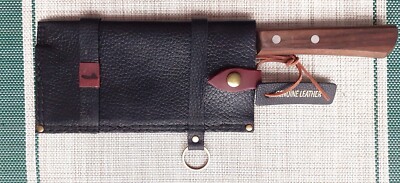 Leder weiche Spalter Messerhülle. L17/W8. Ausgeschlossene Messer.