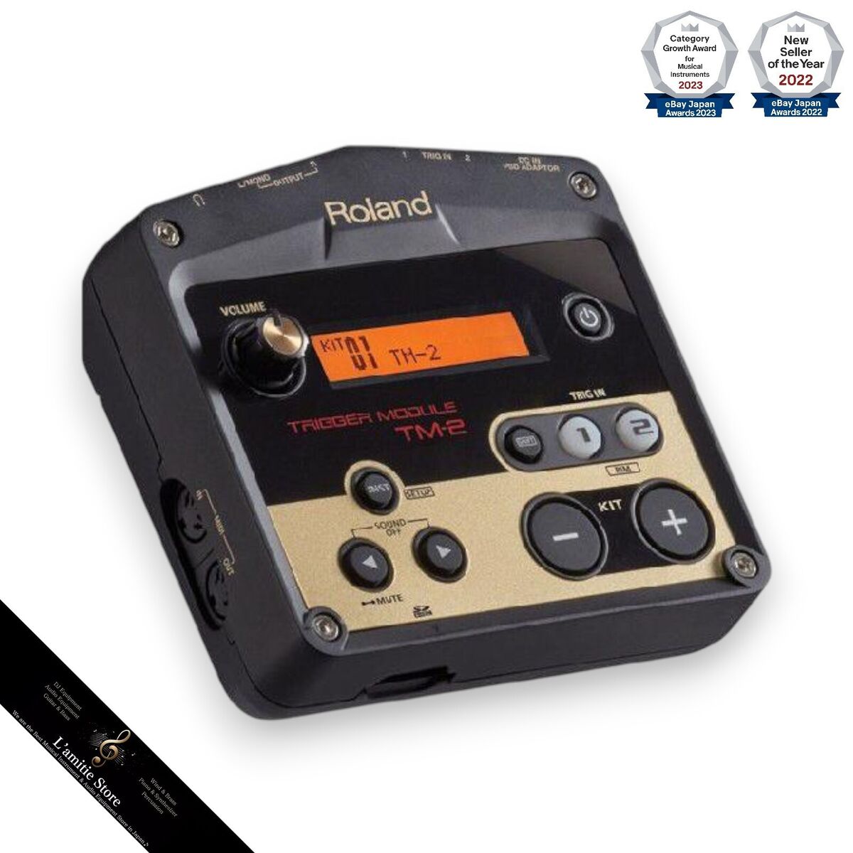 Roland TM-2 Drum Trigger Module Electronic Acoustic Drum TM2 Roland TM-2 Drum Trigger Module Electronic Acoustic Drum TM2