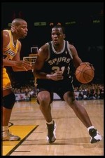 Forward Malik Rose San Antonio Spurs in action the Los Angeles Lak- Old Photo