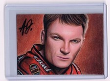2019 ACEO Sketch Card DALE EARNHARDT JR. Racing NASCAR by ANTHONY DOUGLAS 1/1