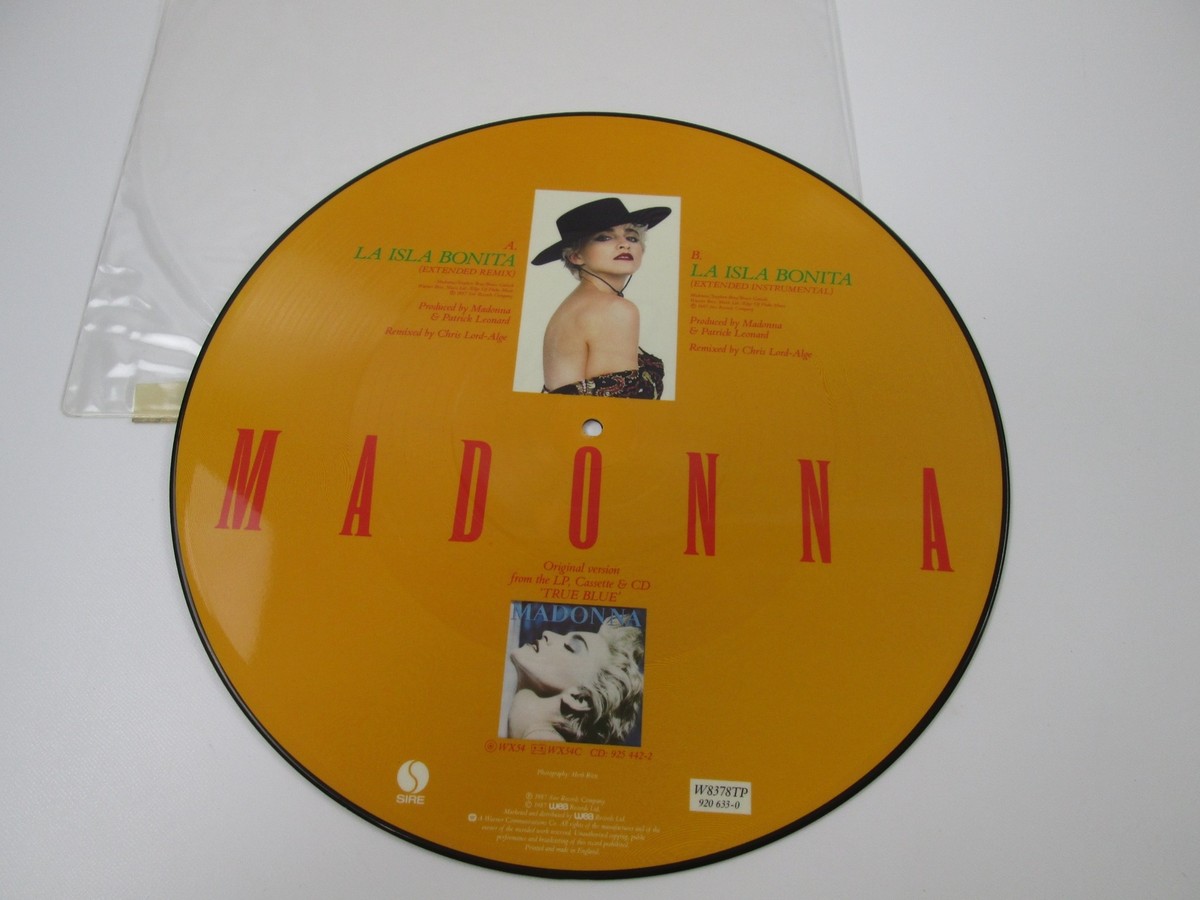 Madonna La Isla Bonit Picture Disc W 8378 TP LP Vinyl | eBay