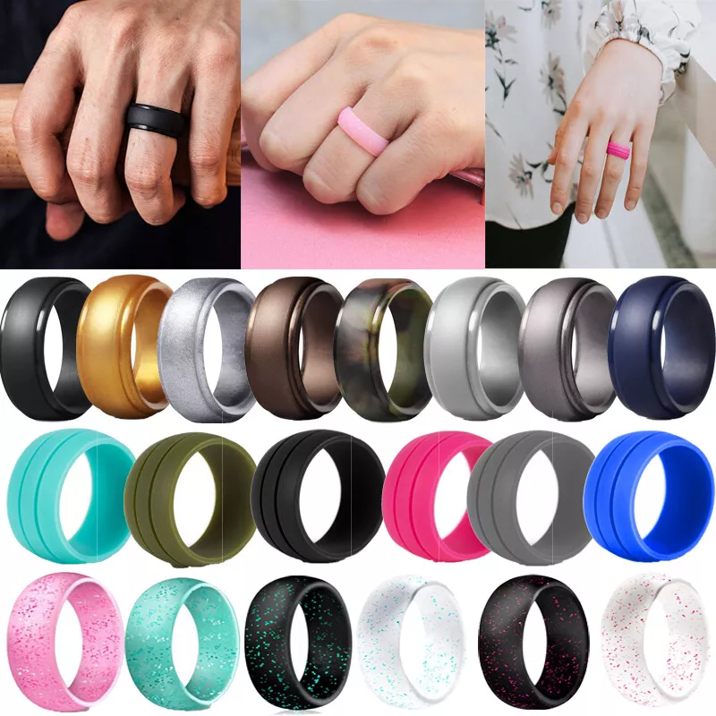 Silicone Ring Women Rubber Rings for Women Silicone Ring -   Silicone  ring women, Silicone engagement rings, Silicone wedding rings