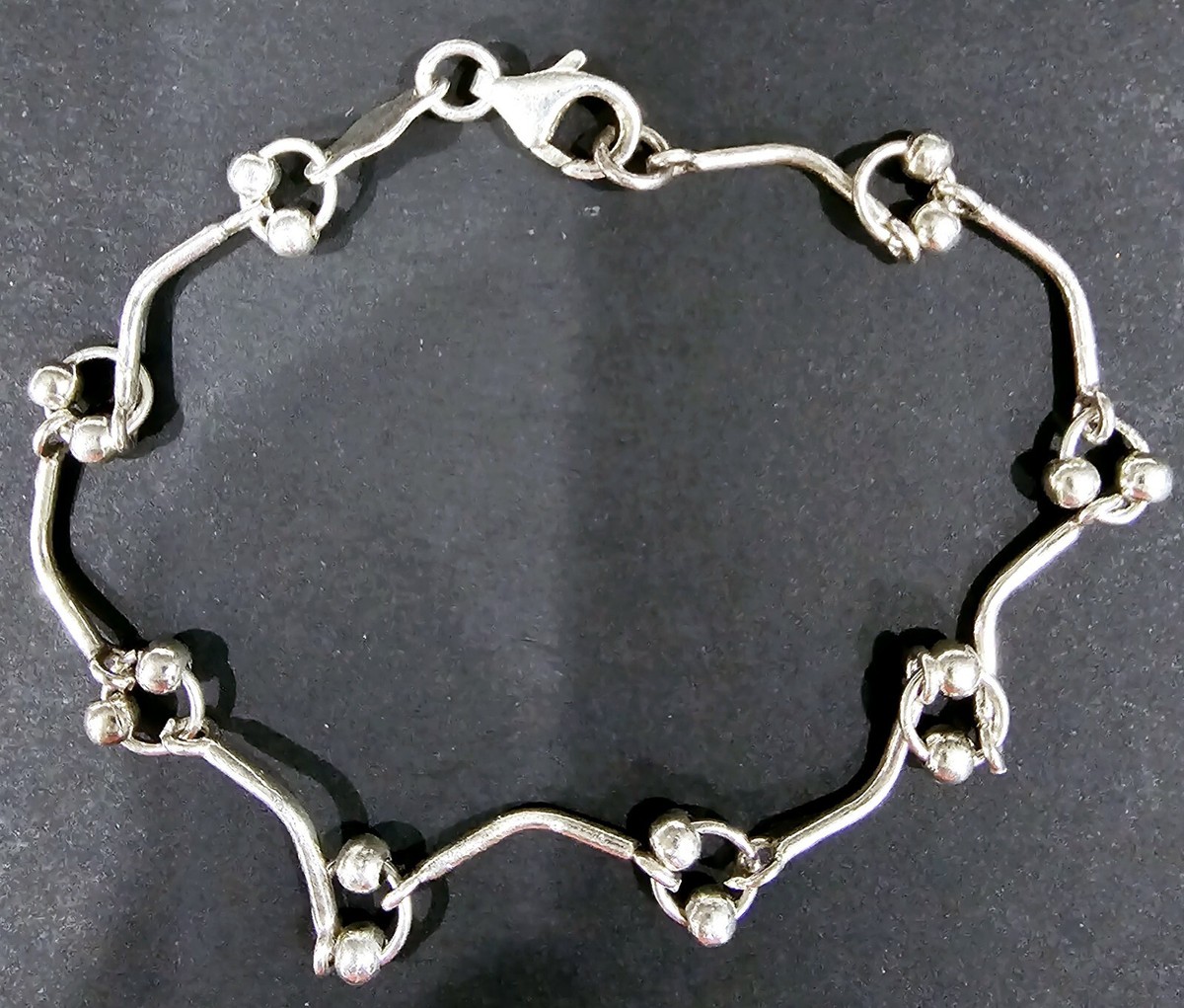 アクセサリー VINTAGE ITALIAN 925 SILVER BRACELET 925 Sterling Silver Vintage Italy Box Link Bracelet 7.75