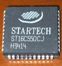 1PCS ST16C550CJ UART WITH 16-BYTE FIFO’s PLCC44