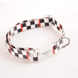 checkered dog collar