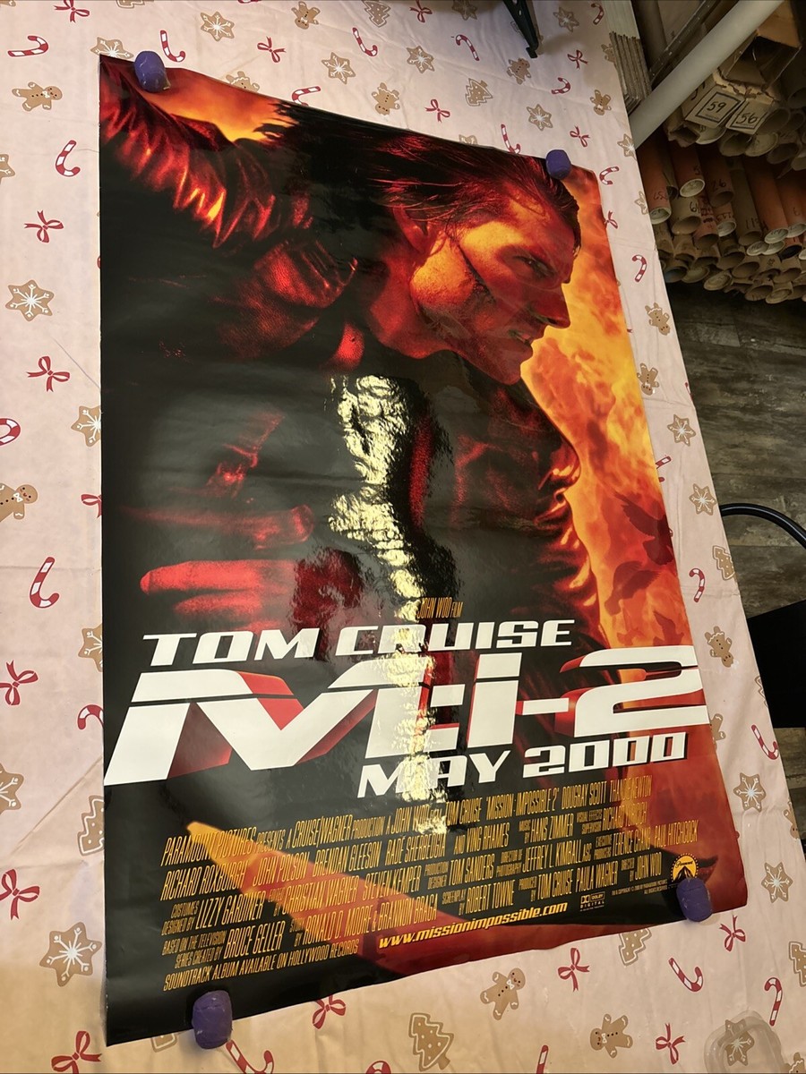 MISSION IMPOSSIBLE II MOVIE POSTER 2 Sided ORIGINAL FINAL 27x40