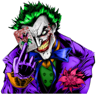 Joker sticker dc comics weatherproof  bumper vinyl decal