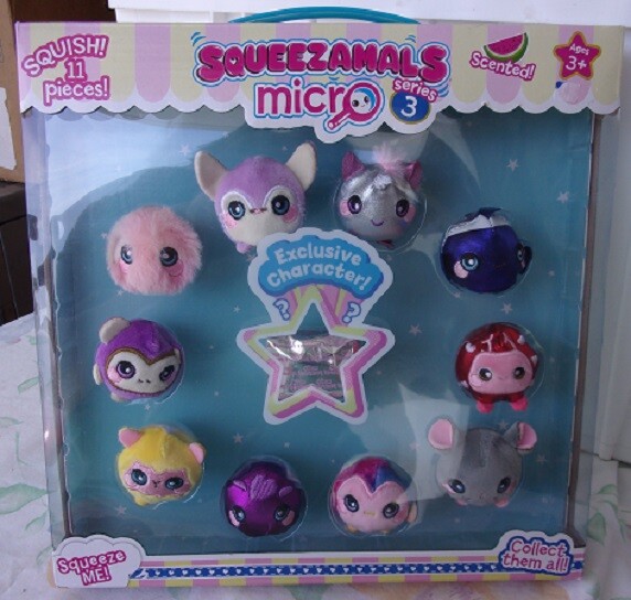 New Scented Squeezamals Micro Series 3 ~ Squish 11 Pieces w/ Exclusive Character | eBay