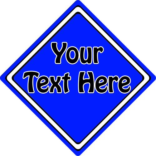 Create Your Own Car Sign ~ Personalised Any Colour / Any Text ~ It's That Easy!! - Picture 4 of 12