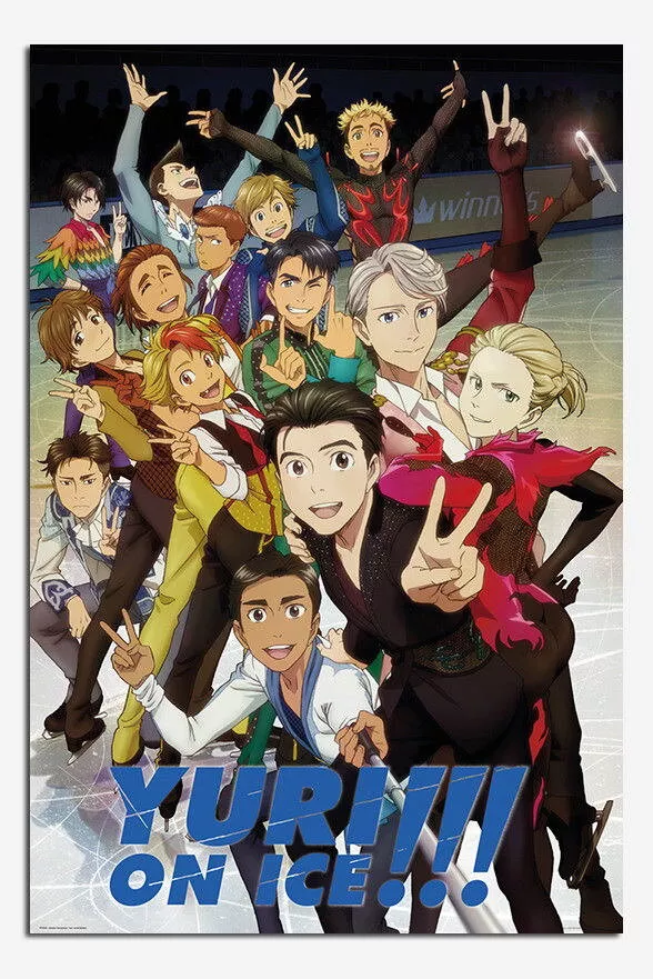 88400 Yuri On Ice Characters Decor Wall Print Poster
