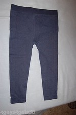 Womens CAPRI LENGTH LEGGINGS Mid Calf BLUE S-M