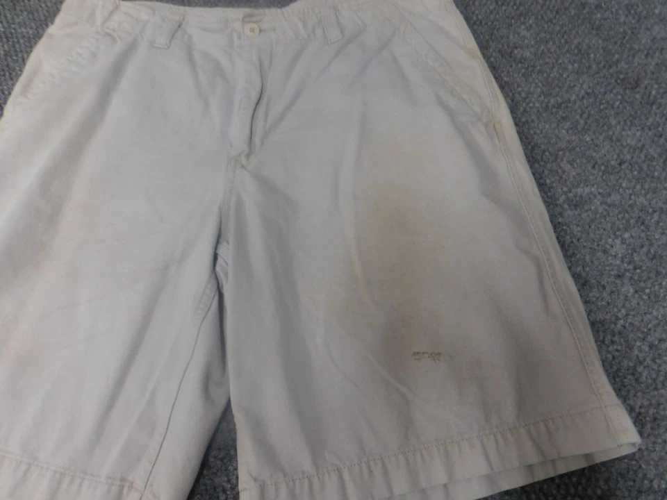 Pantalones Cortos Hombre Faded Glory 36 Beige Caqui Chino Foto 4 de 4