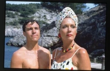 Evil Under the Sun Diana Rigg Barechested Nicholas Clay Original Transparency 