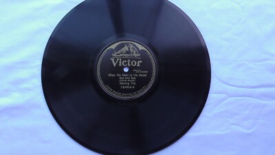 Sterling Trio 78rpm single 10-inch Victor Records #18484 When We