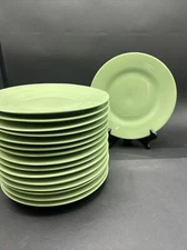 Williams Sonoma Jasmine Green Ceramic Plate 1”Tall 9”Wide Sold Per Piece