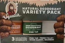 Dr Squatch Deodorant Essentials Bundle, 2.65 oz - Extra Smooth Glide Only 2-pk