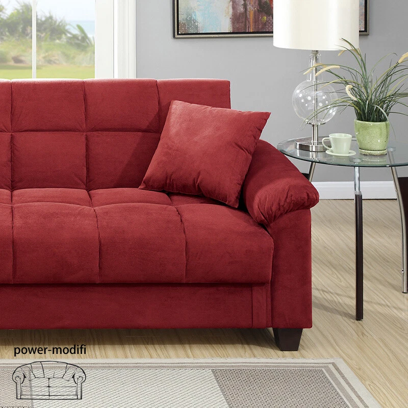 Microfiber Futon Sofa Bed With Storage Matttroy