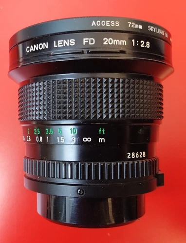 CANON FD 20MM f:2.8 WIDE ANGLE LENS FOR A-1 CAMERA