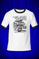 Oldsmobile 442 Vintage Hot Rod Muscle RINGER T-SHIRT Mopar