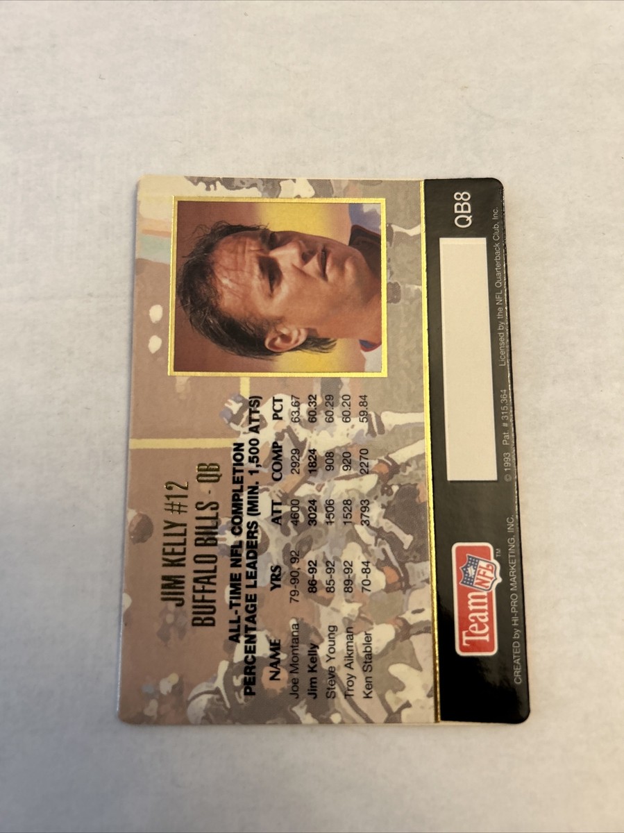 1993 Action Packed Quarterback Club #QB8 Jim Kelly Buffalo Bills